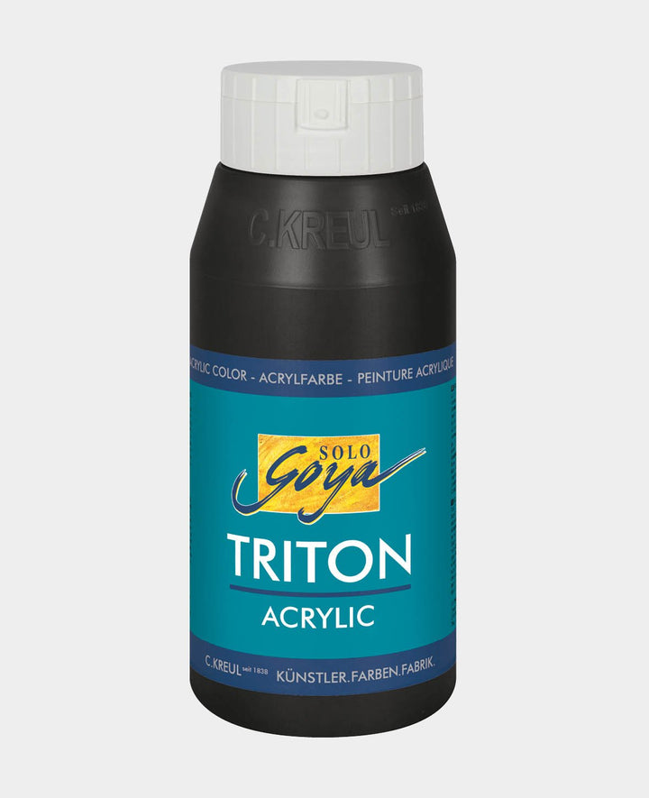 SOLO GOYA Triton Acrylfarbe, Schwarz, 750 ml