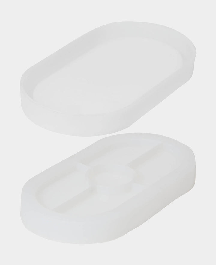 Moule en silicone, dessous de verre ovale grand, 240 x 102 x 20 mm