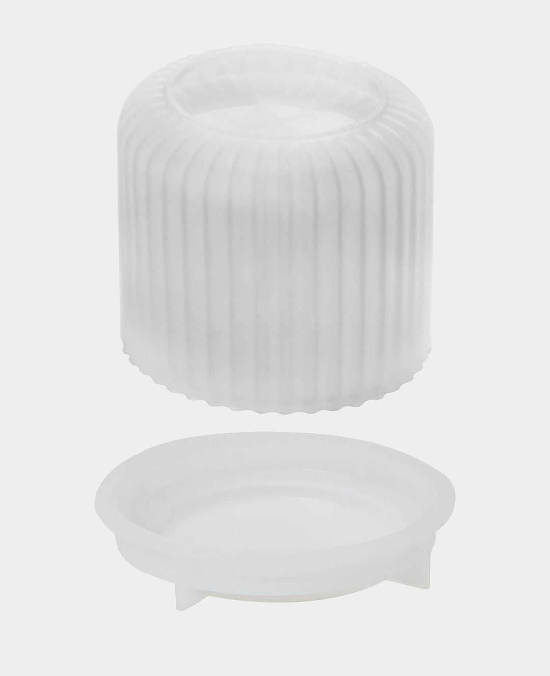 Silicone mold, fluted jar with lid, ø 76 x 100 mm