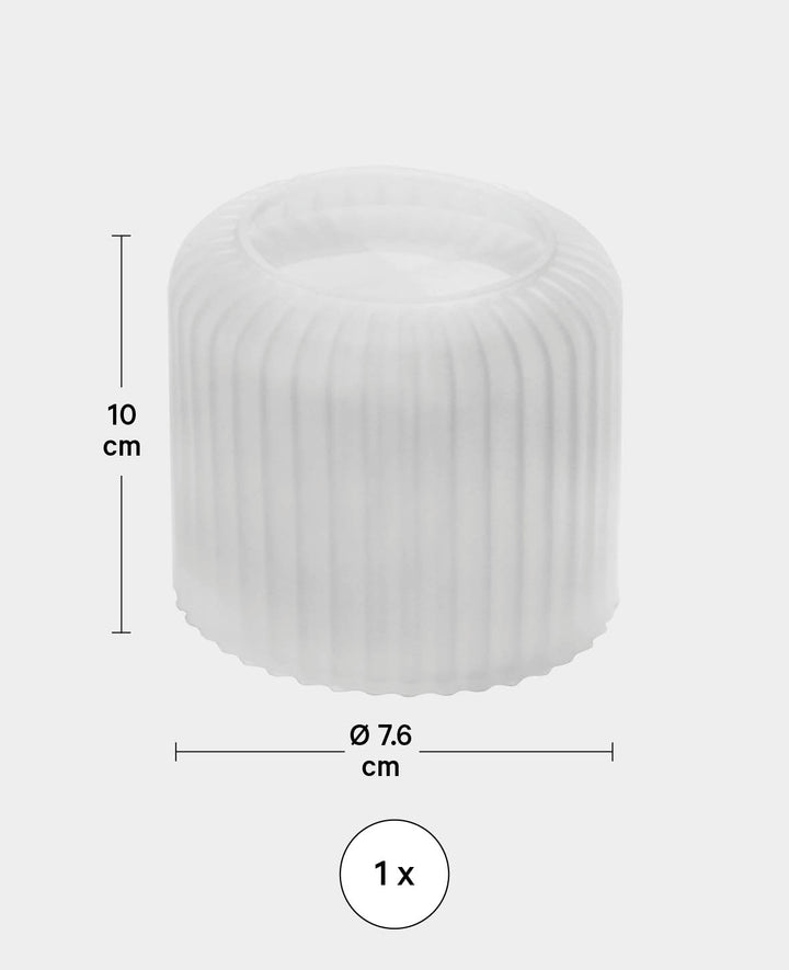 Silicone mold, fluted jar with lid, ø 76 x 100 mm