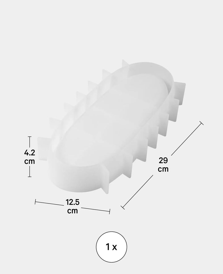Moule en silicone, coupelle ovale, 290 x 125 x 42 mm