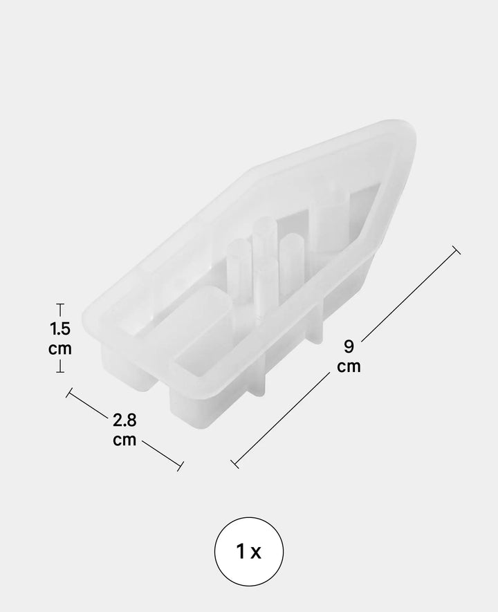 Silicone Mold, House for Taper Candle Holder, 90 x 28 x 15 mm