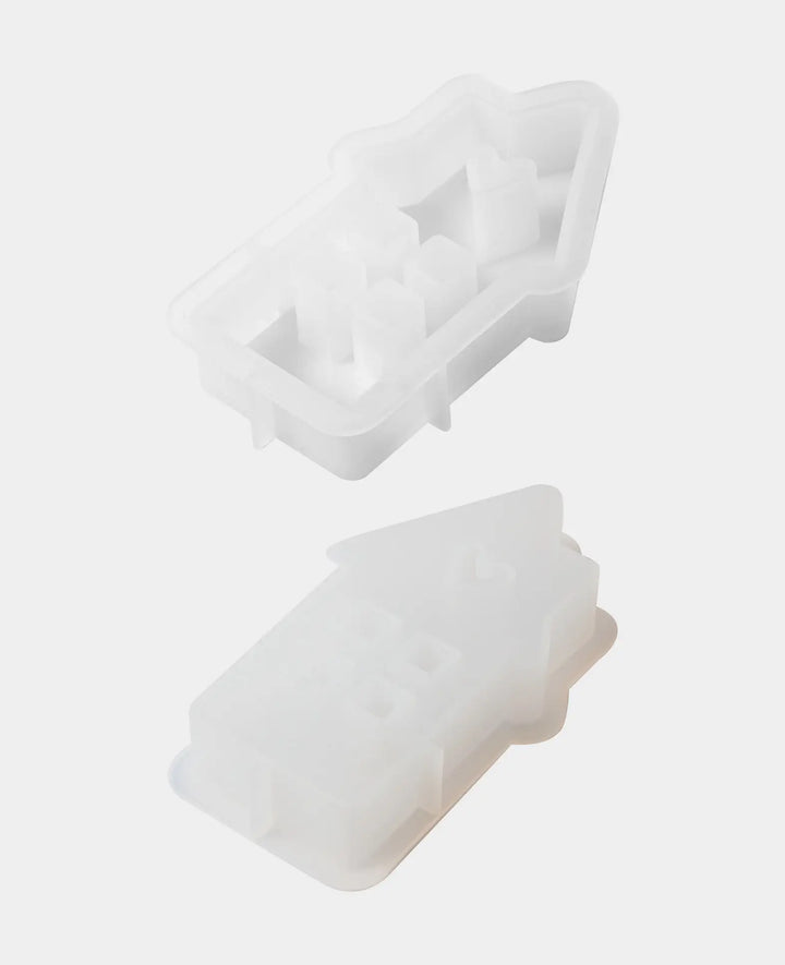 Silicone Mold, Decorative House, 114 x 69 x 21 mm