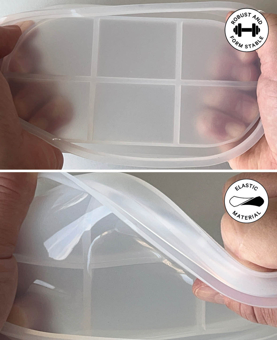 Moule en silicone, coupelle plate en forme de cœur, 126 x 110 x 18 mm