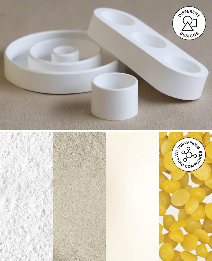 Moule en silicone, support de carte Cœur, 50 x 50 x 20 mm