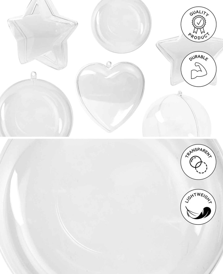 Boules en plastique, ø 50 mm, 4 pces.