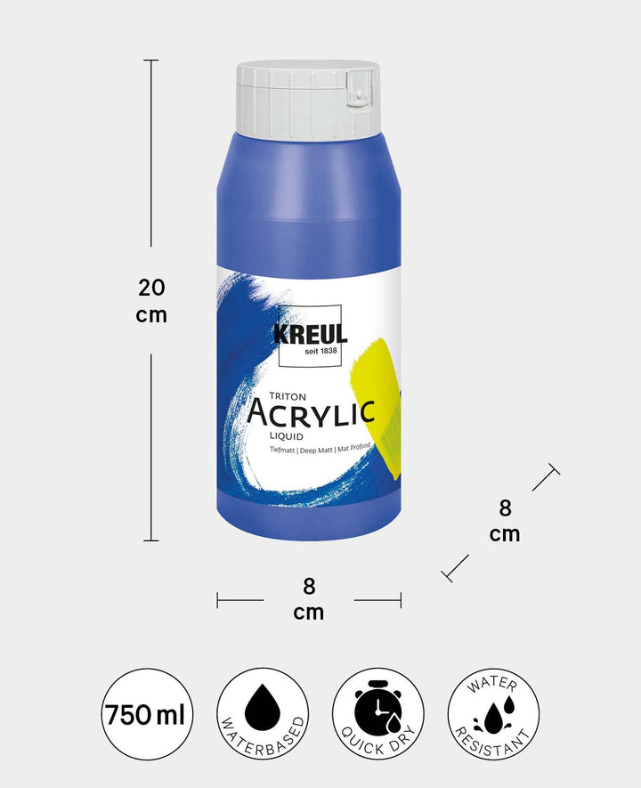 Triton Acrylic Liquid, auf Wasserbasis, Bordeaux, 750 ml