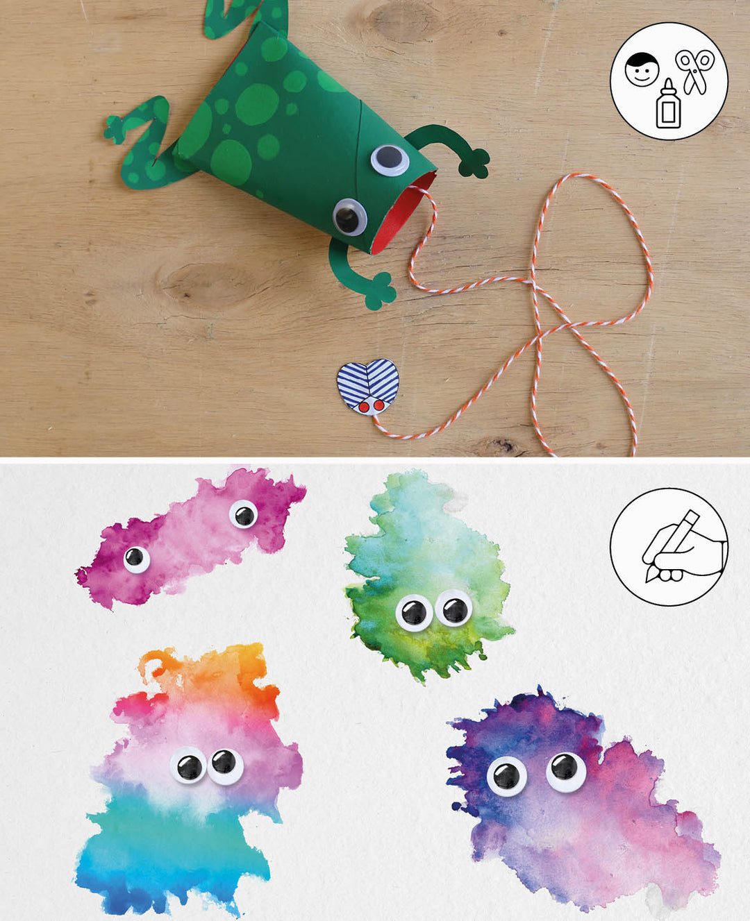Mini-yeux mobiles ø 3 mm, 50 pièces