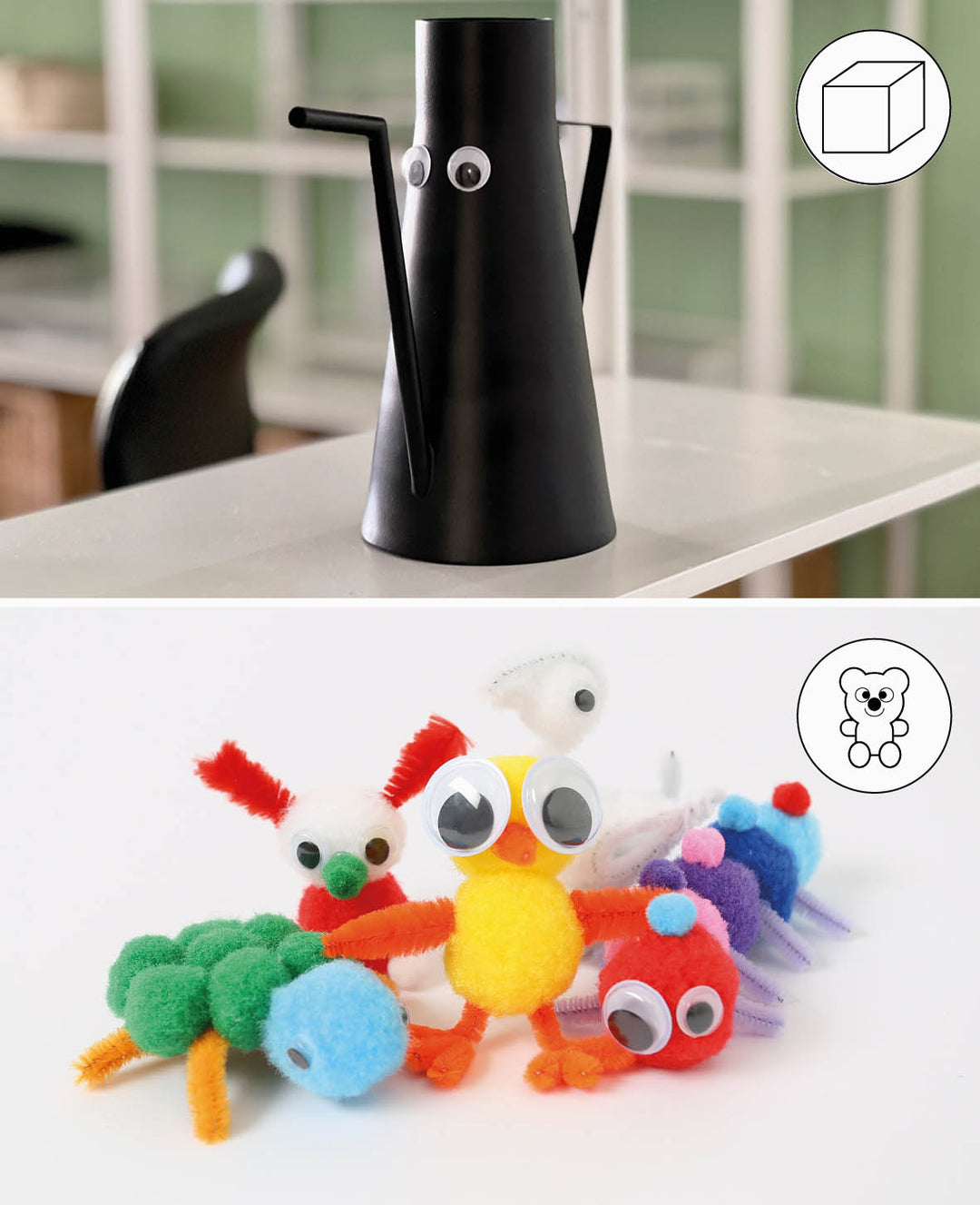Mini-yeux mobiles ø 3 mm, 50 pièces