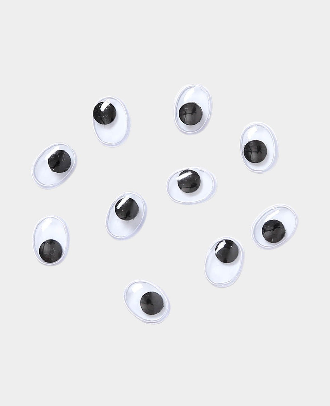 Wobbly eyes oval 6 x 8 mm, 10 pcs.