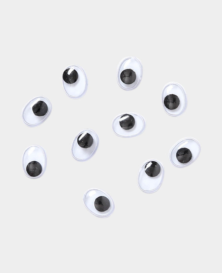Wobbly eyes oval 6 x 8 mm, 10 pcs.