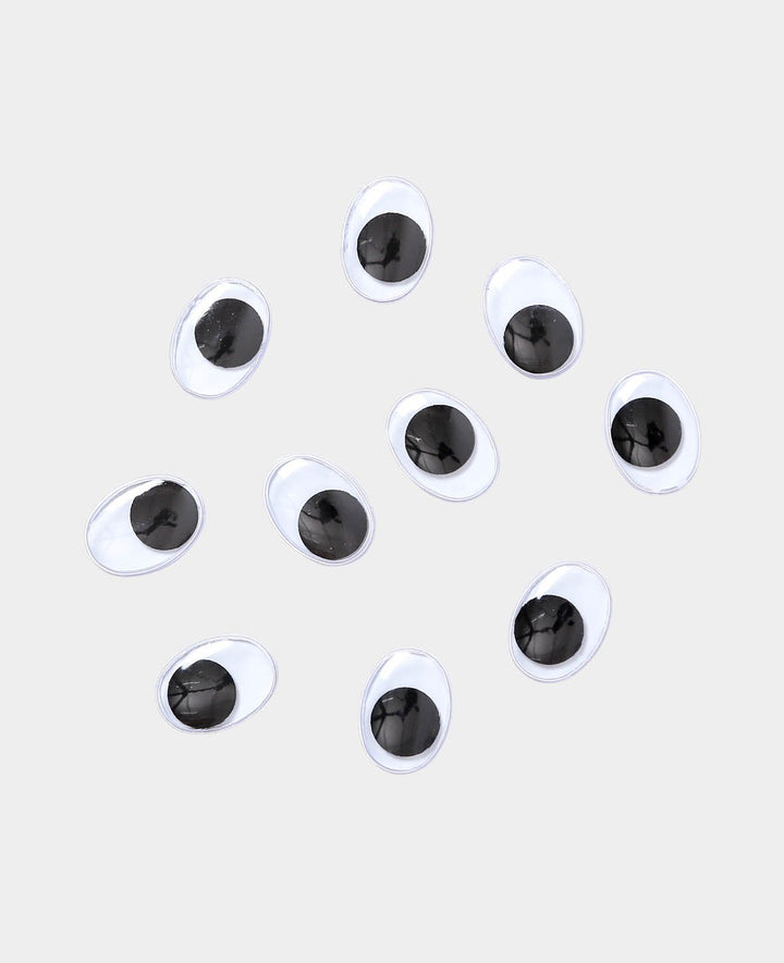 Yeux mobiles ovales 11 x 15 mm, 10 p.