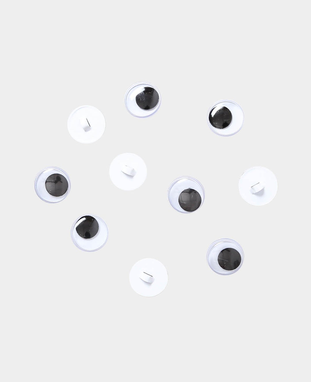 Wobble Eyes with Loop, ø 12 mm, 10 pcs.