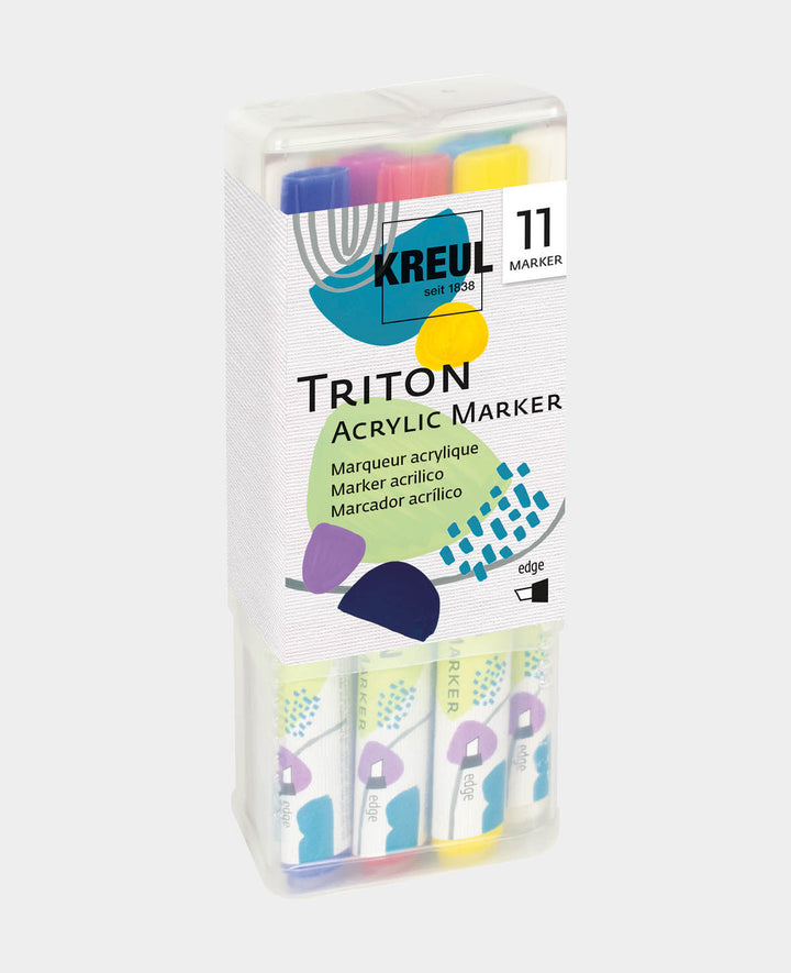 KREUL Triton Acrylic Marker Edge Powerpack, 11 pcs.
