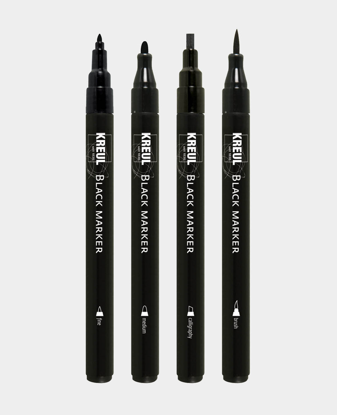Black Marker 4er Set