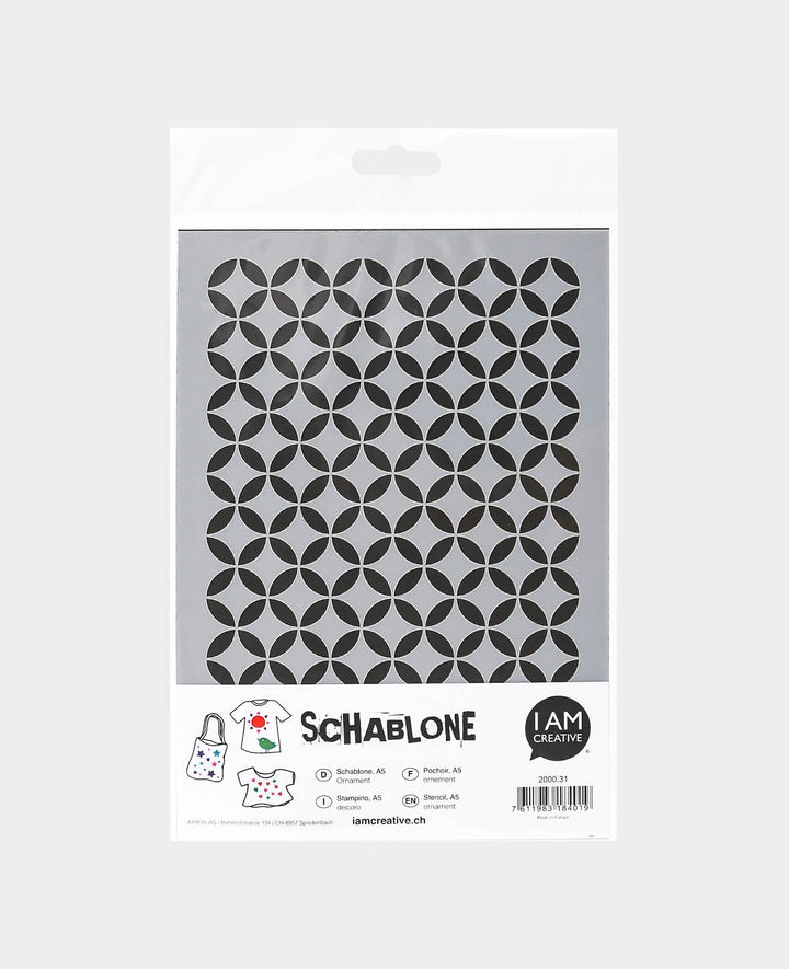 Stencil Ornament, 148 x 210 mm (A5), White translucent