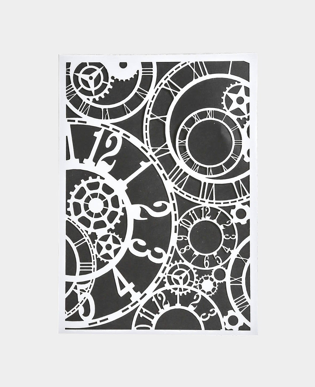 Clockwork template, 148 x 210 mm (A5), white translucent