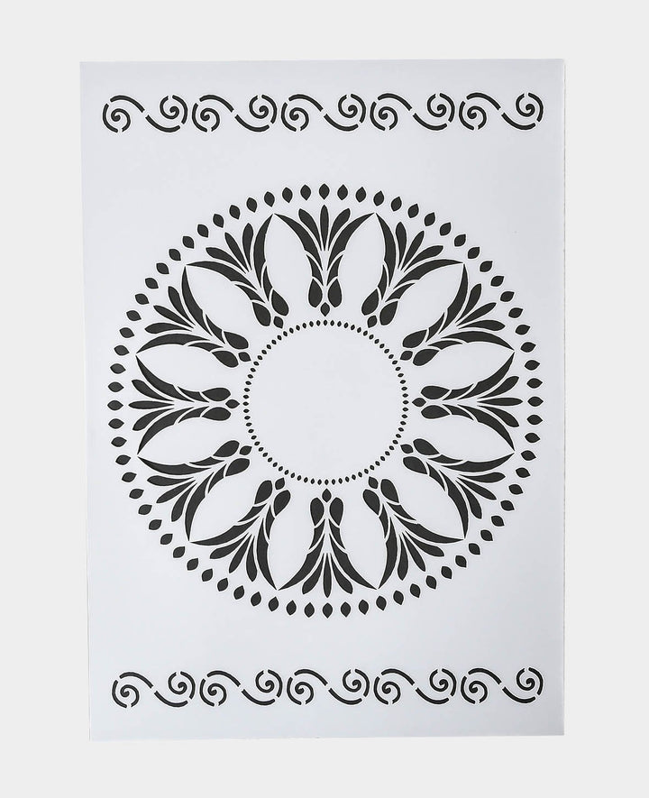 Schablone DIN A4, Rosette