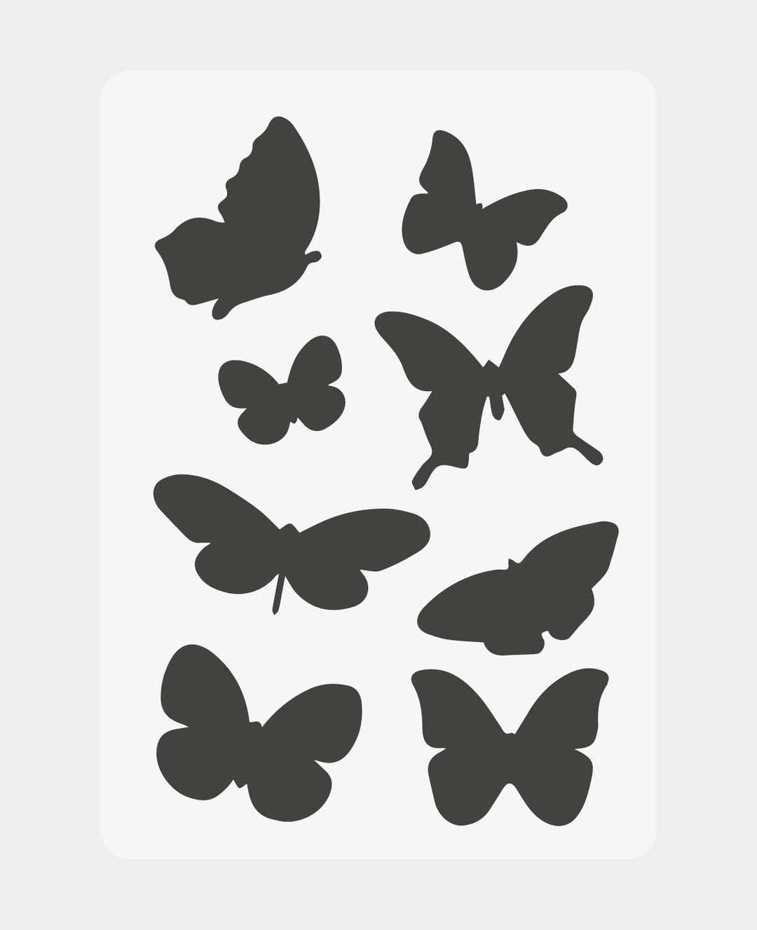 Template Kids Butterflies, 148 x 210 mm (A5), White translucent