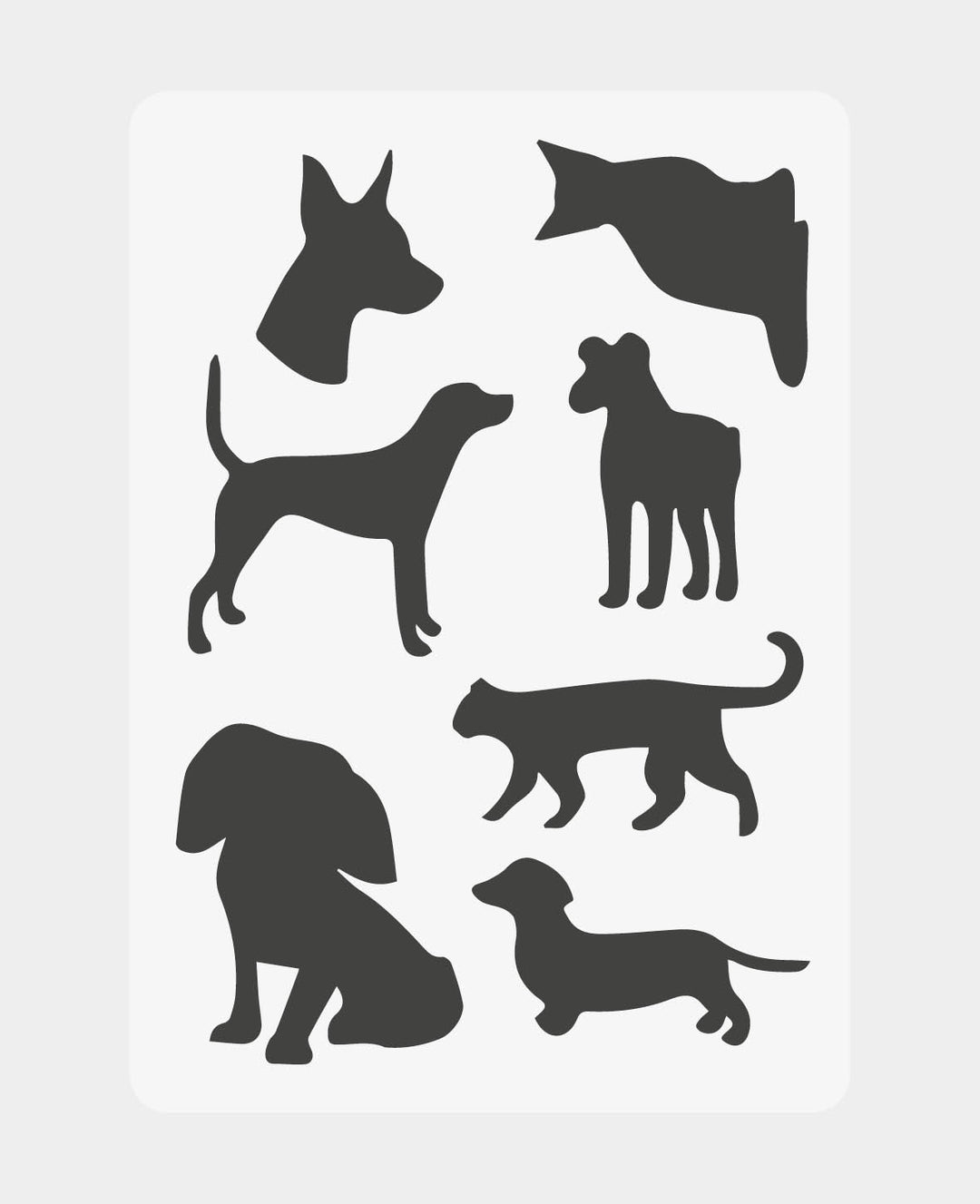 Stencil Kids DIN A5, Dogs + Cats