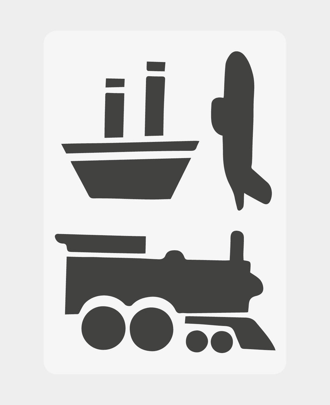 Kids Stencil DIN A5, Vehicles