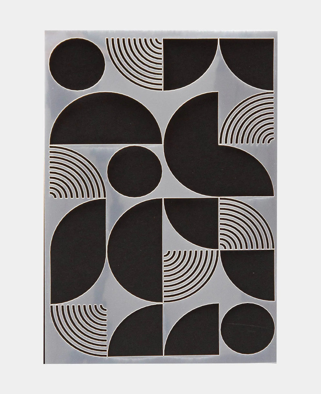 Schablone Abstrakt I, 148 x 210 mm (A5), Weiss transluszent
