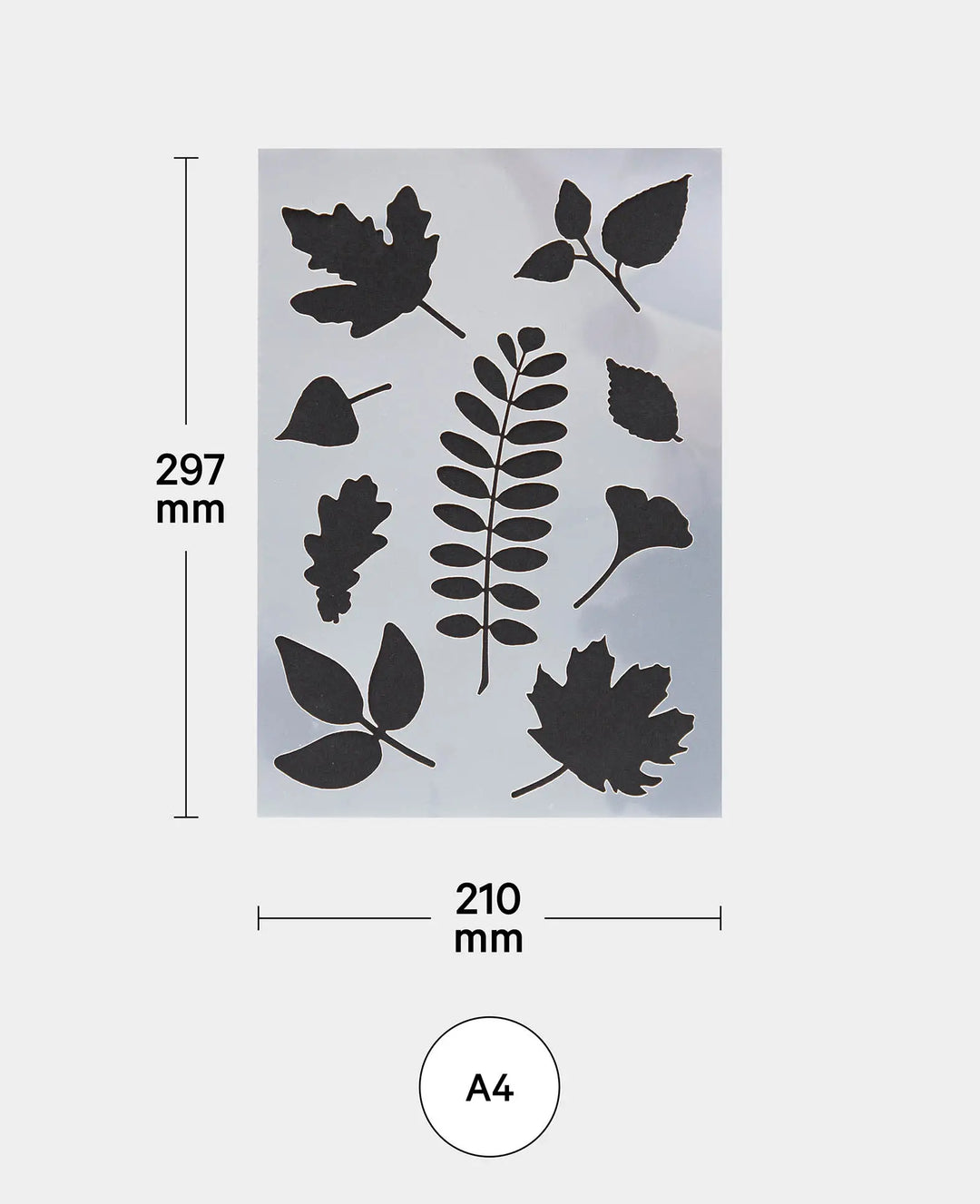 Stencil sheets, 210 x 297 mm (A4), white translucent