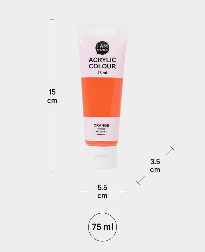Acrylfarbe, Orange, 75 ml