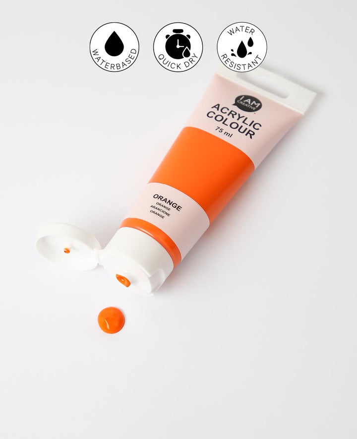 Acrylfarbe, Orange, 75 ml