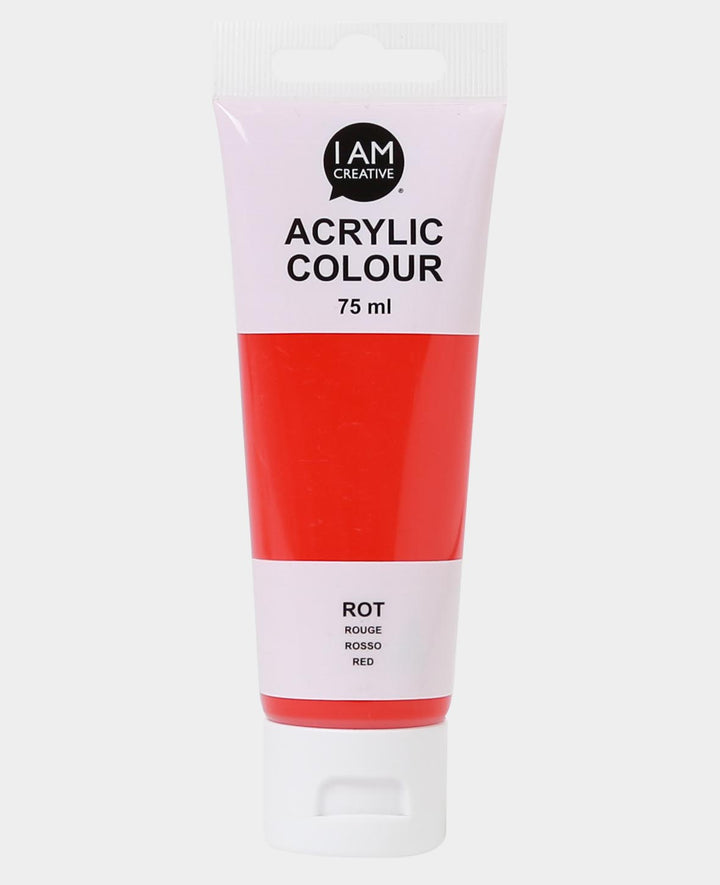 Acrylic Paint, Red, 75 ml