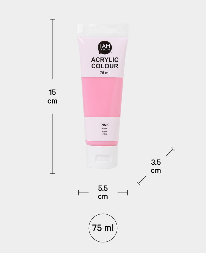 Acrylfarbe, Pink, 75 ml