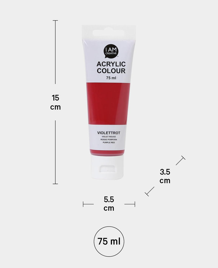 Acrylfarbe, Violettrot, 75 ml