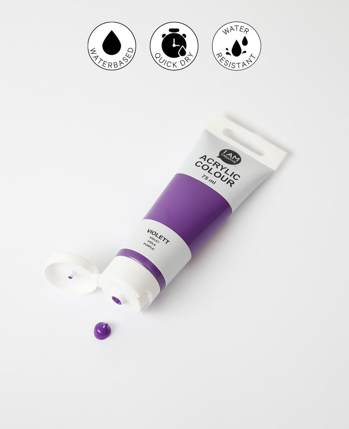 Acrylic paint, Violet, 75 ml