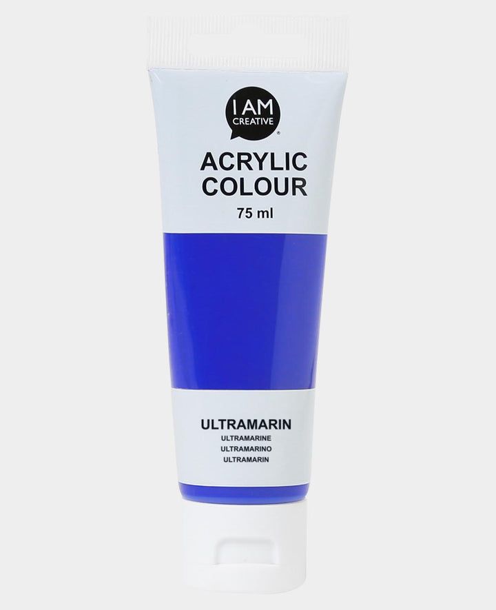 Peinture acrylique, bleu outremer, 75 ml