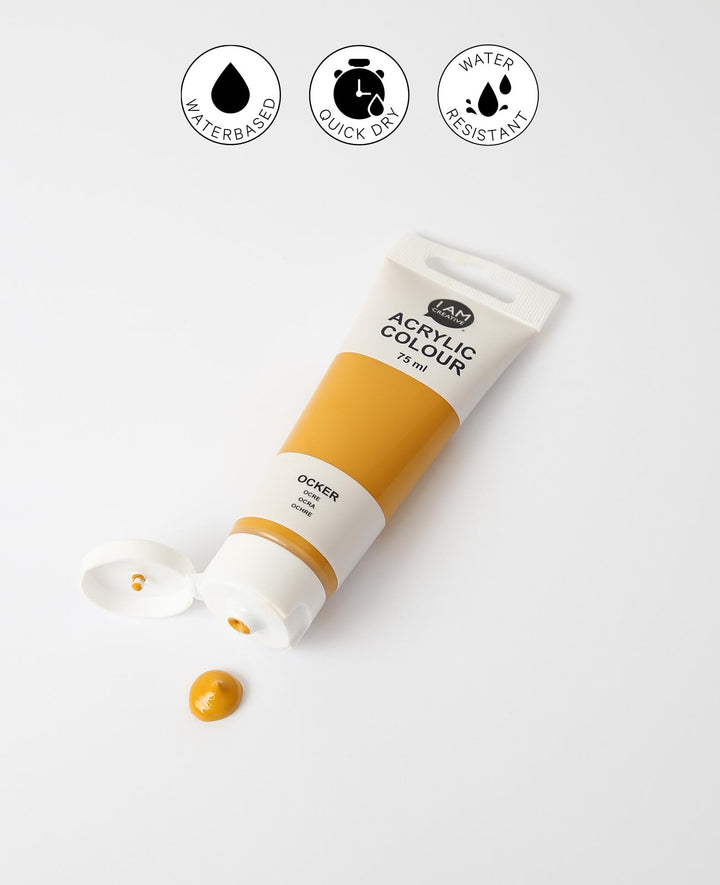Acrylfarbe, Ocker, 75 ml