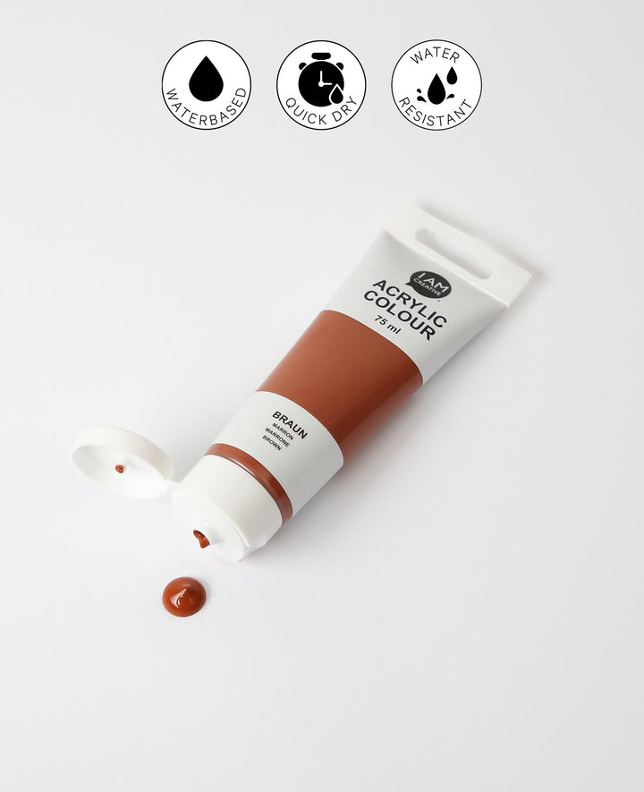 Acrylfarbe, Braun, 75 ml
