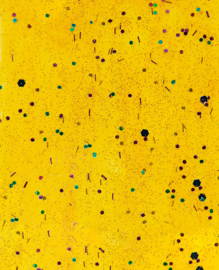 Peinture acrylique, paillettes dorées, 75 ml