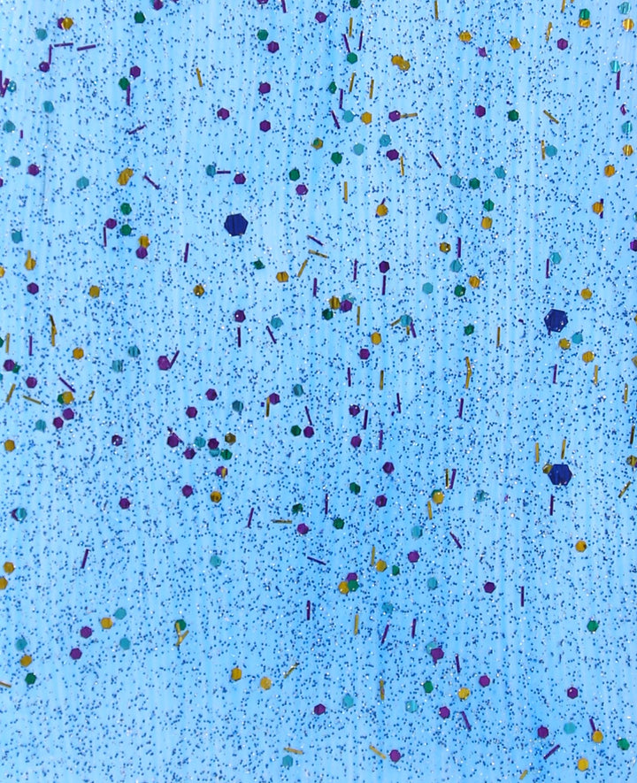 Acrylic paint, , glitter blue, 75 ml