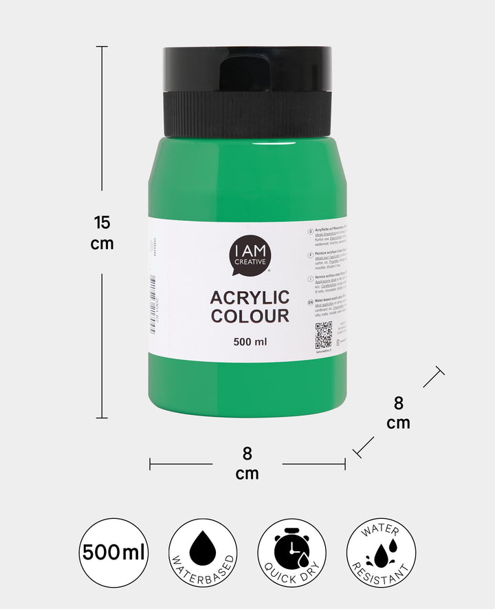 Acrylfarbe, Grün, 500 ml