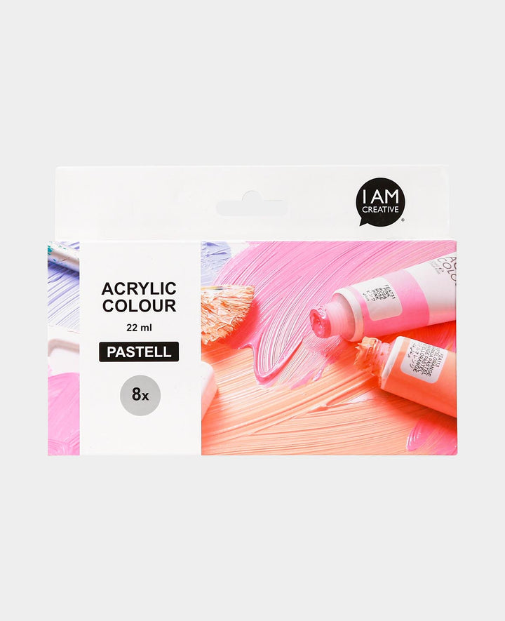 Acryl Set Pastell, 8 x 22 ml