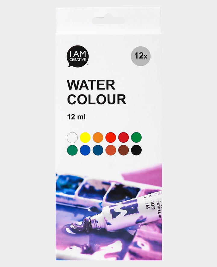 Aquarell Set Basic, 12 x 12 ml