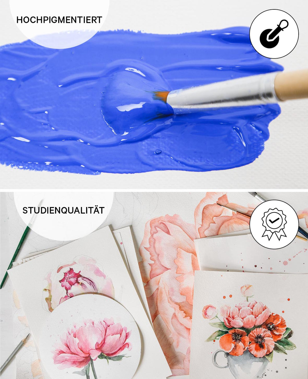Aquarell Set Basic, 12 x 12 ml