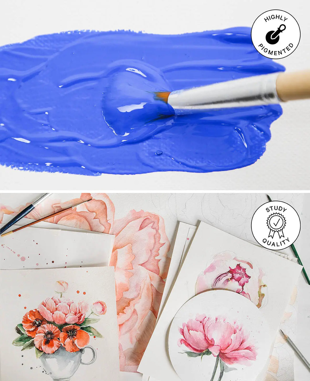 Watercolor Art Set, 12 x 12 ml, 19 pcs.