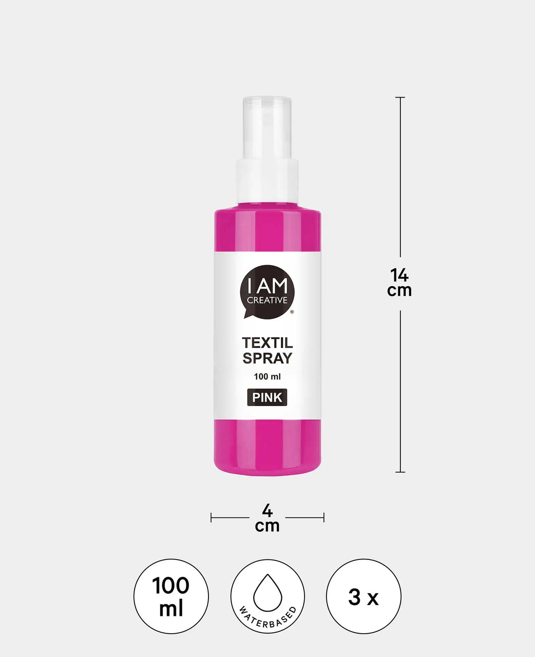 Textile Spray Set Fresh, yellow, pink, 100ml, 3 pcs.