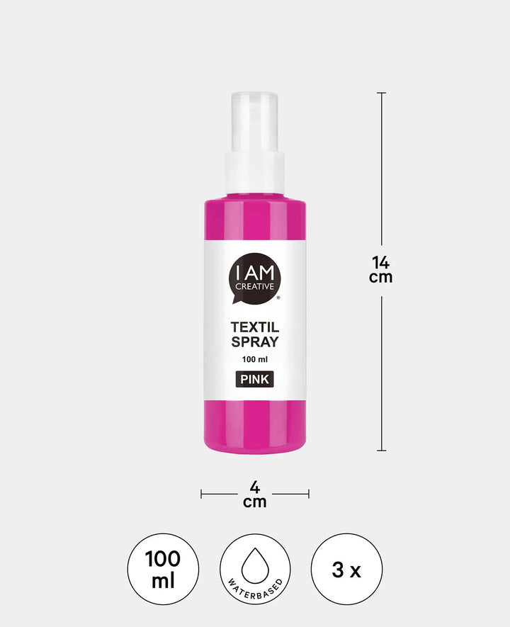 Textile Spray Set Fresh, yellow, pink, 100ml, 3 pcs.