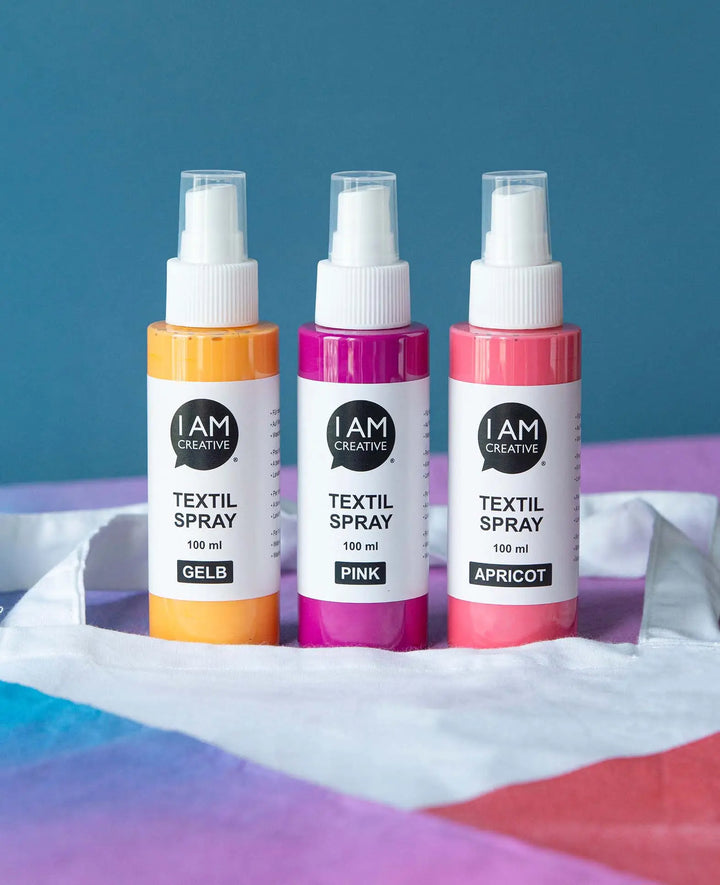 Textile Spray Set Fresh, yellow, pink, 100ml, 3 pcs.