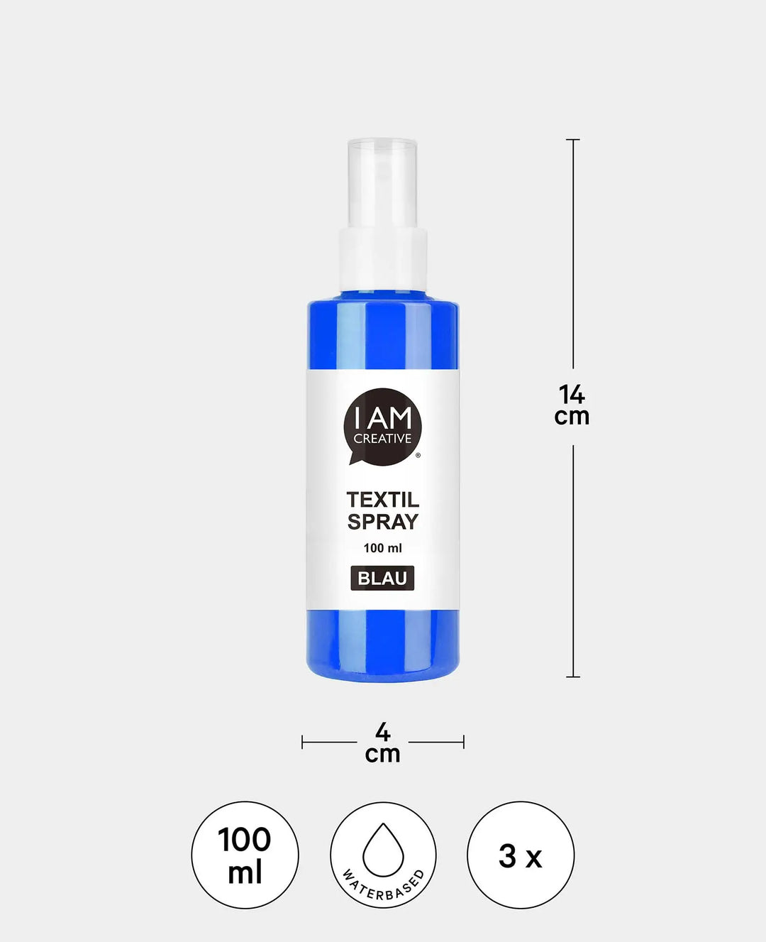 Textilspray Set Ocean, türkis, grün, blau, 100ml, 3 Stk.