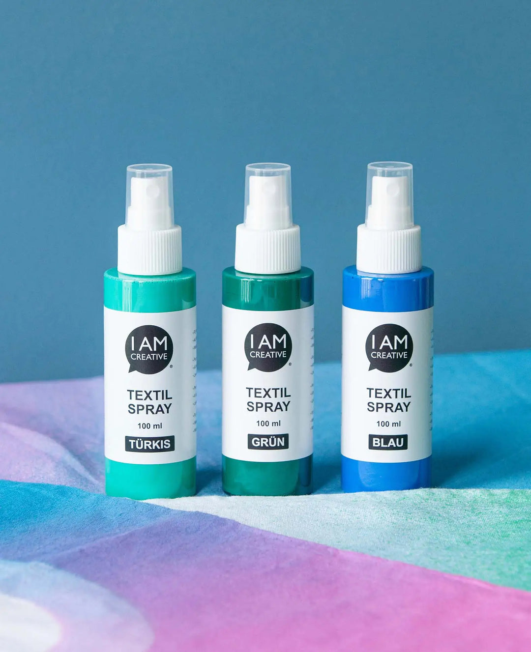 Textilspray Set Ocean, türkis, grün, blau, 100ml, 3 Stk.