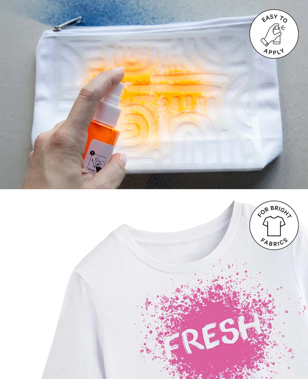 Textile Spray Set Fresh, yellow, pink, 100ml, 3 pcs.