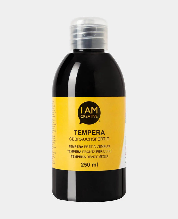 Peinture à la tempéra, noir, 250 ml